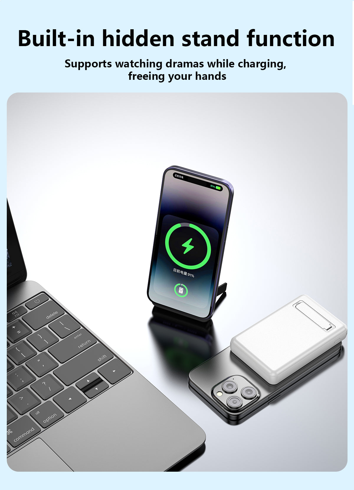 DUDAO K14S+-W1 15W wireless charging 10000mAh White DUDAO K14S+-W1 15W wireless charging 10000mAh White